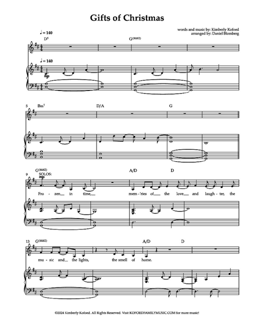 Gifts of Christmas - Kimberly Kofoed (Soloists + Choir)