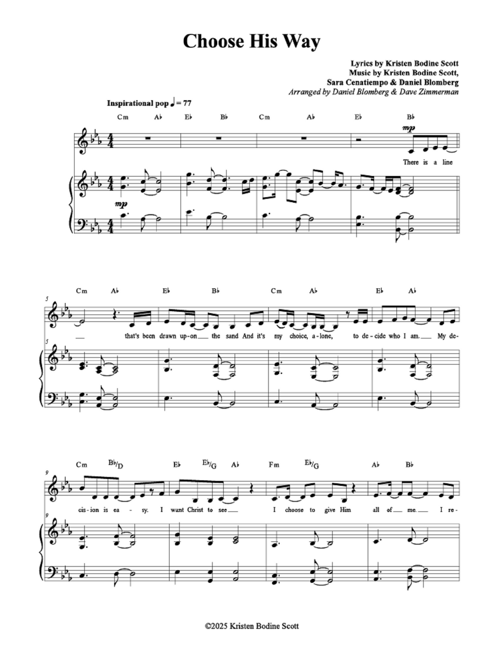 Choose His Way - Kristen Bodine Scott (Vocal Solo)