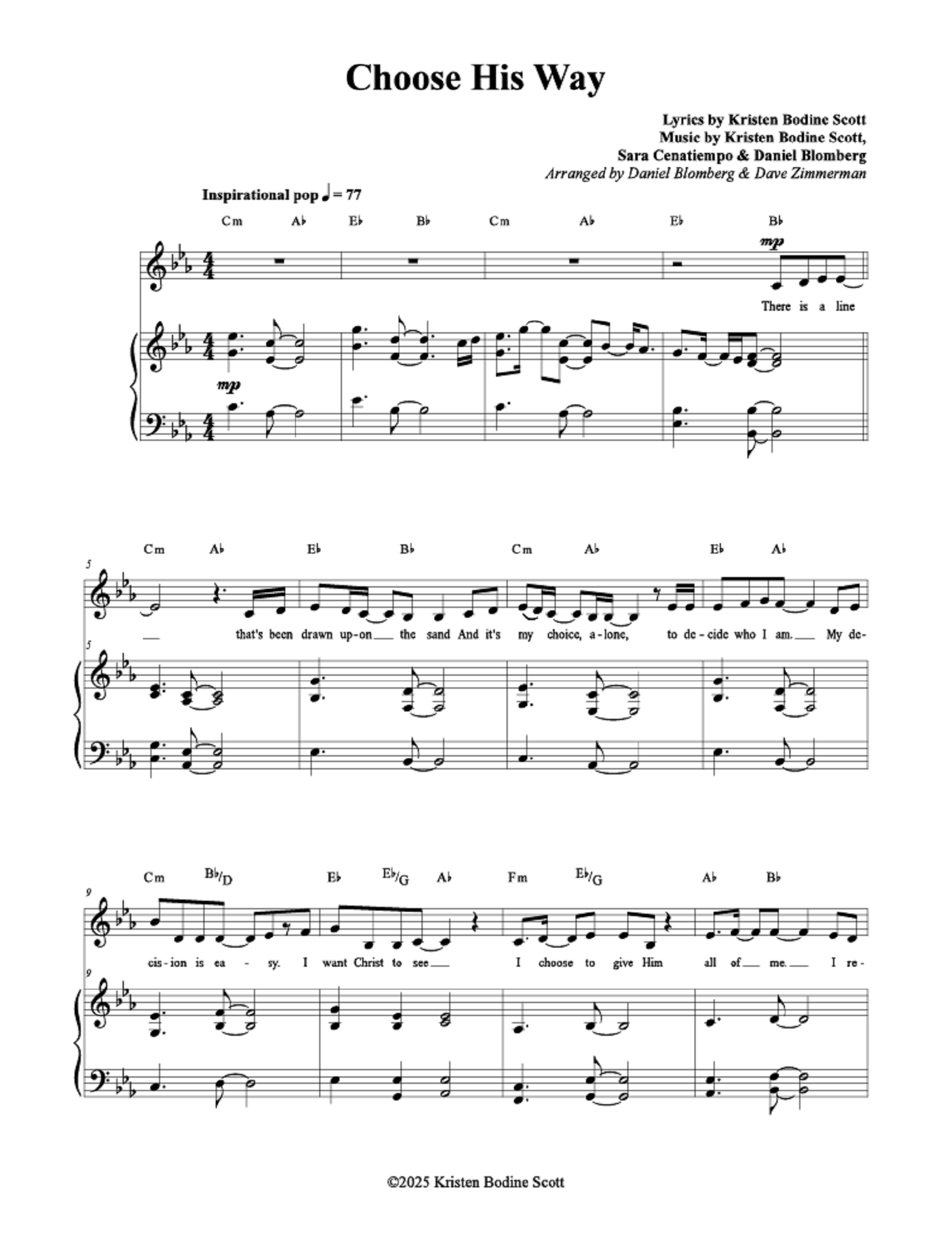 Choose His Way - Kristen Bodine Scott (Vocal Solo)