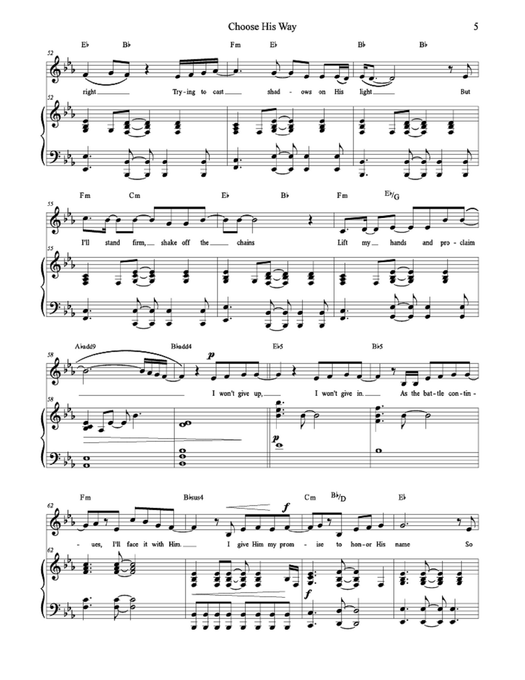 Choose His Way - Kristen Bodine Scott (Vocal Solo)