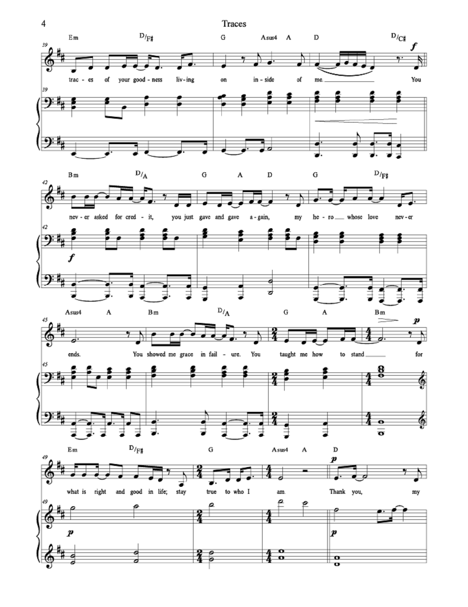 Traces - Kristen Bodine Scott (Vocal Solo)