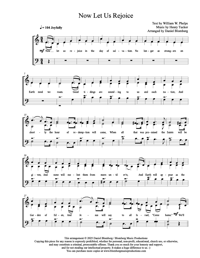 Now Let Us Rejoice