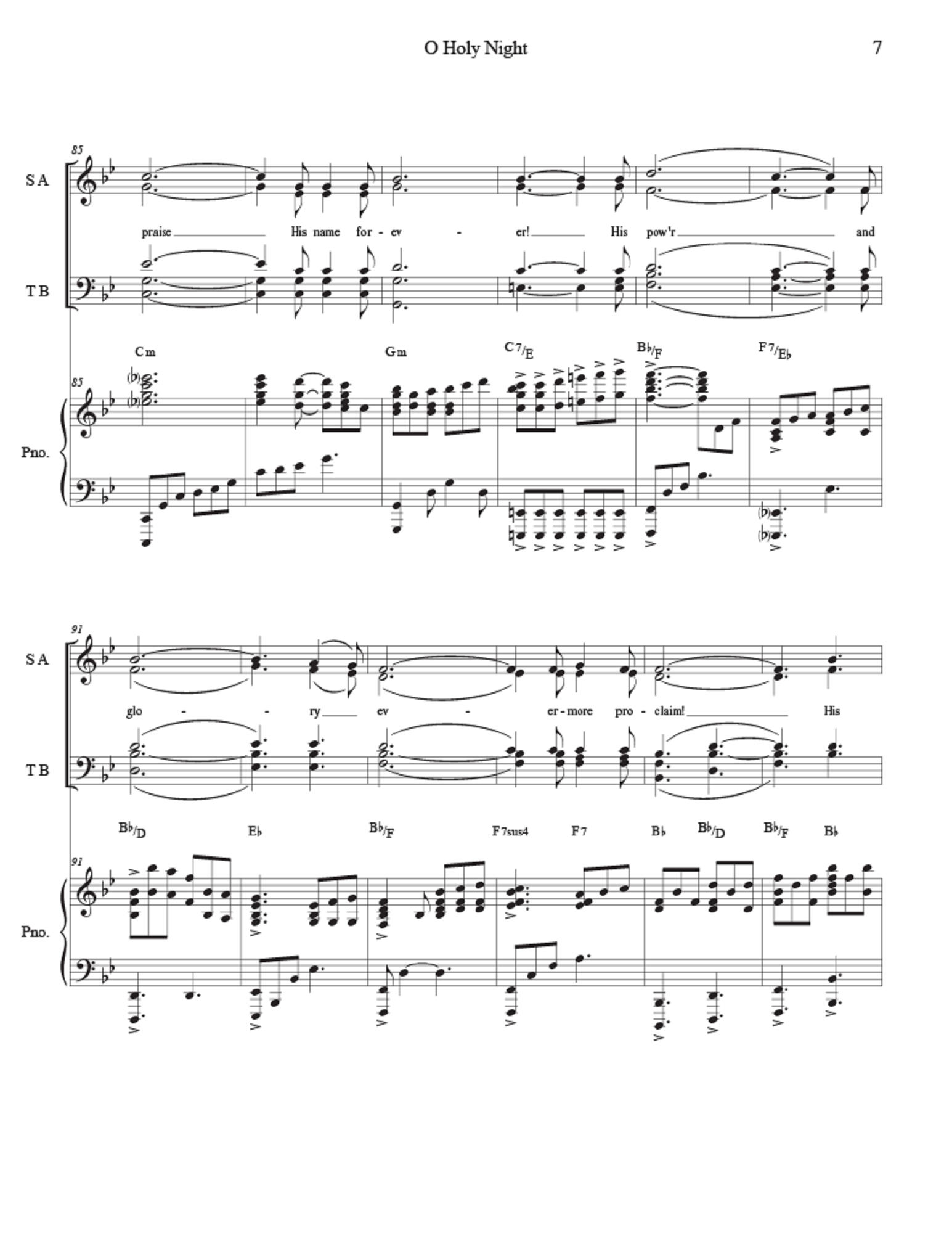 O Holy Night - arr. Daniel Blomberg (SATB)