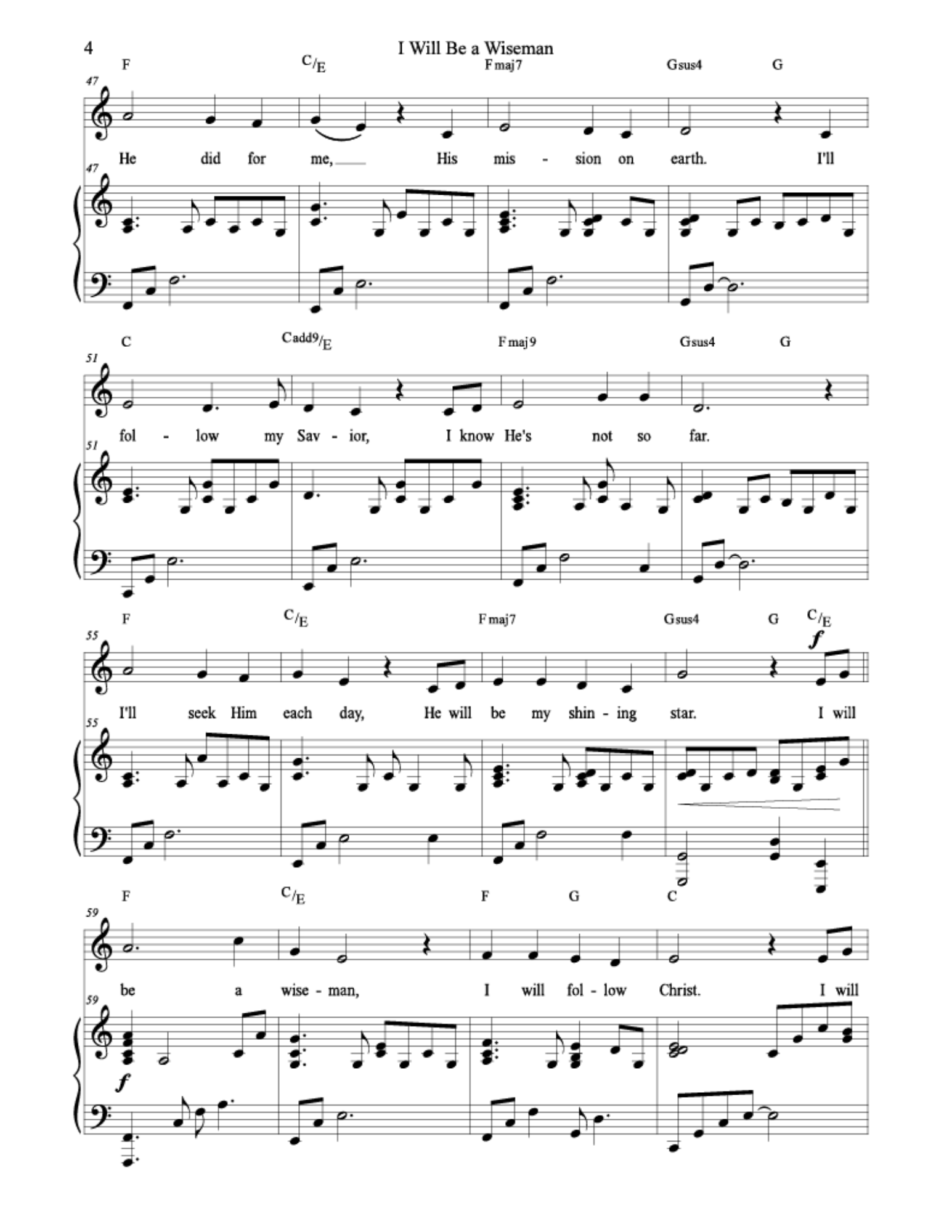 I Will Be a Wiseman - Rebecca Nelson (Children's Choir)