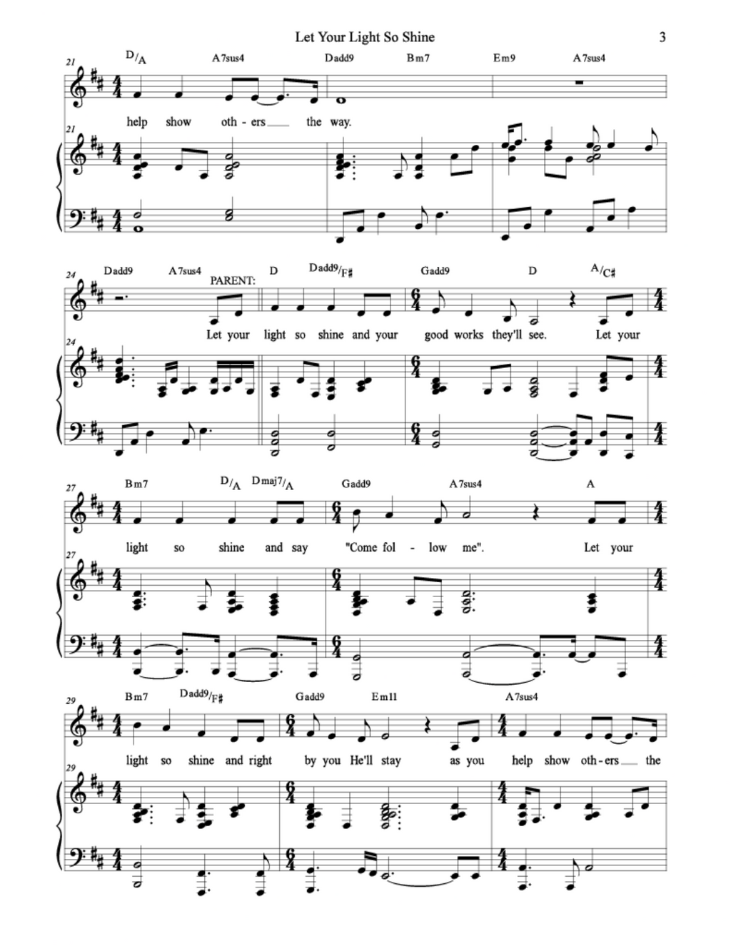 Let Your Light So Shine - Rebecca Nelson (Vocal Solo, Vocal Duet)