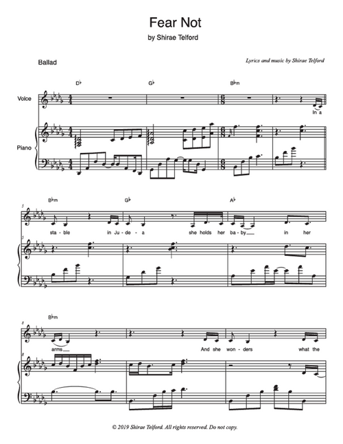 Fear Not - Shirae Telford (Vocal Solo)