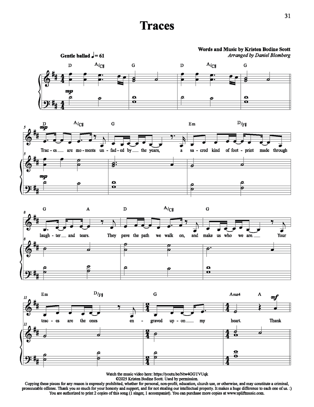 Songs of Faith I: Vocal Solos and Duets (Uplift Music Collection)