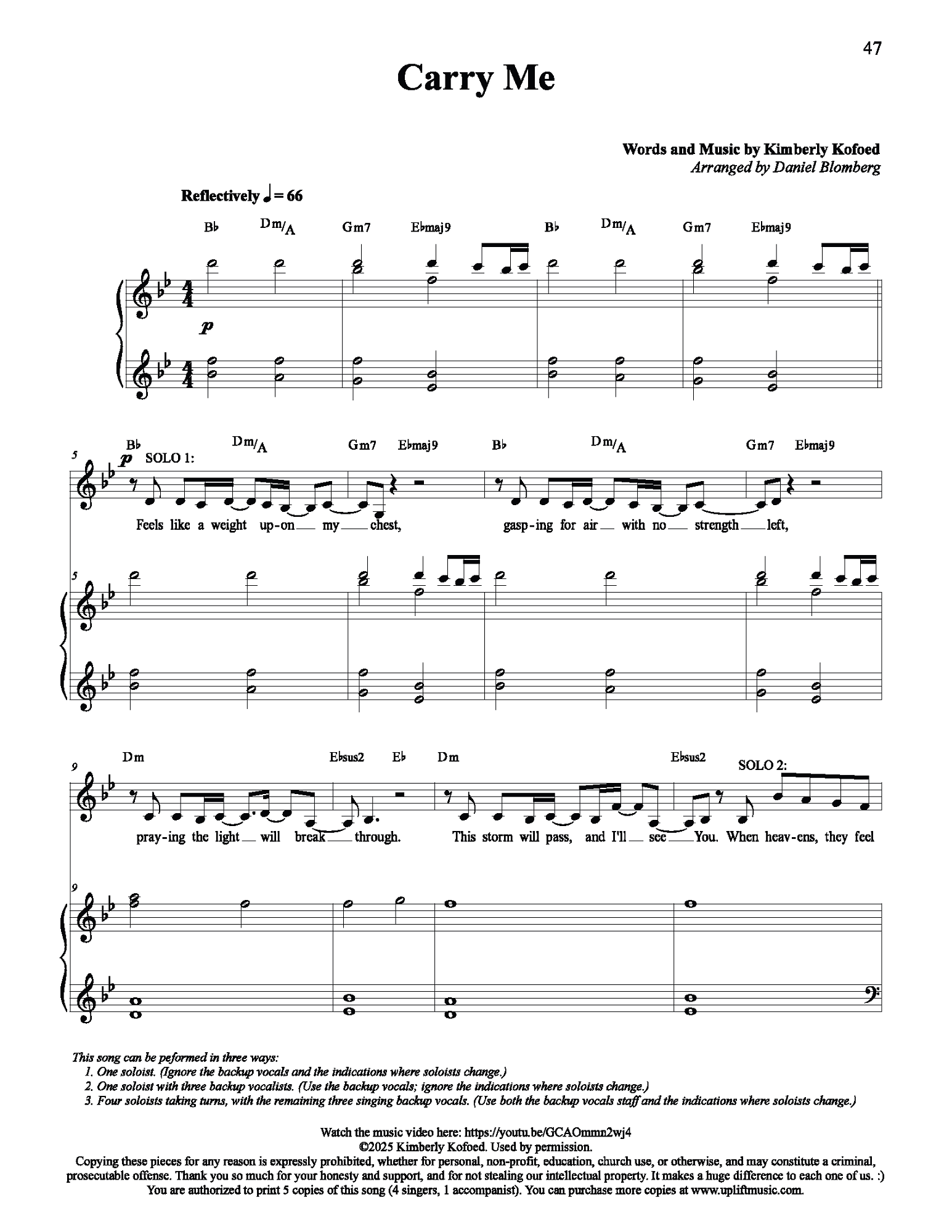 Songs of Faith I: Vocal Solos and Duets (Uplift Music Collection)