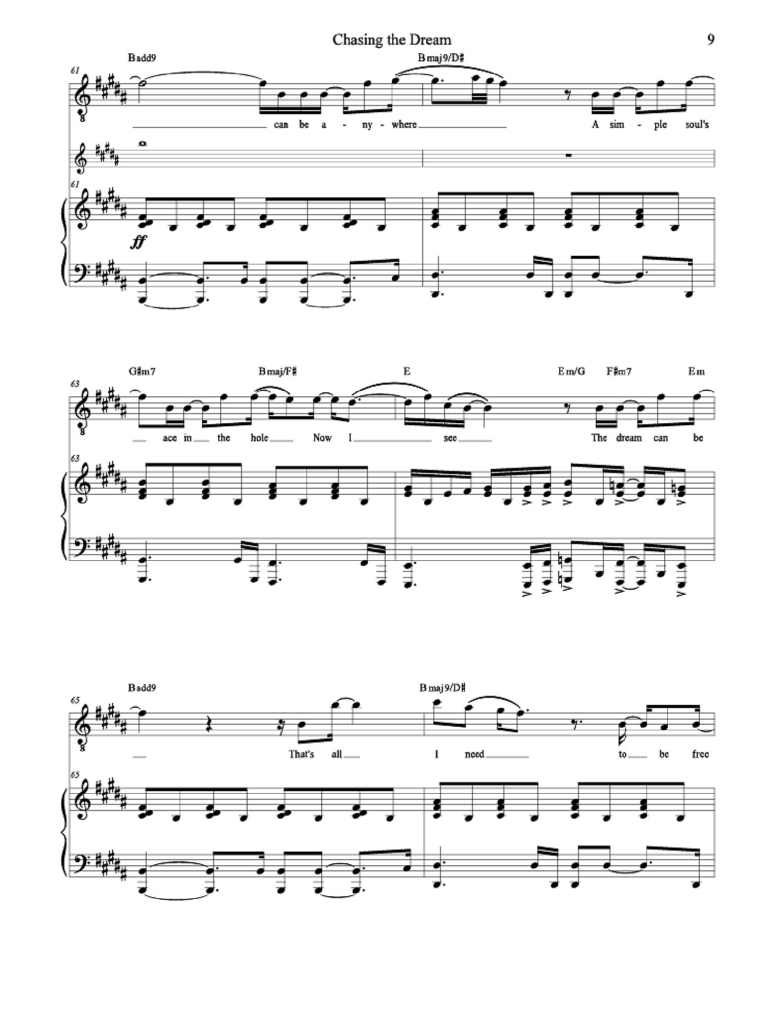 Chasing the Dream - Wayne Tafoya, Daniel Blomberg (Vocal Solo, Pop/Rock Band)