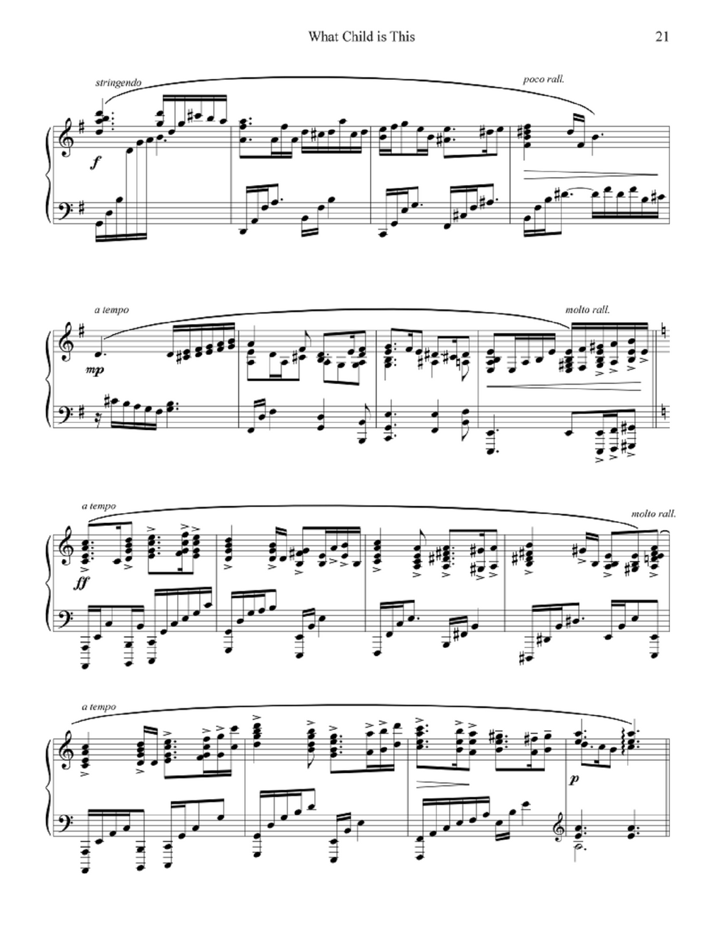 Sacred Christmas II - Daniel Blomberg (Advanced Piano Solos)