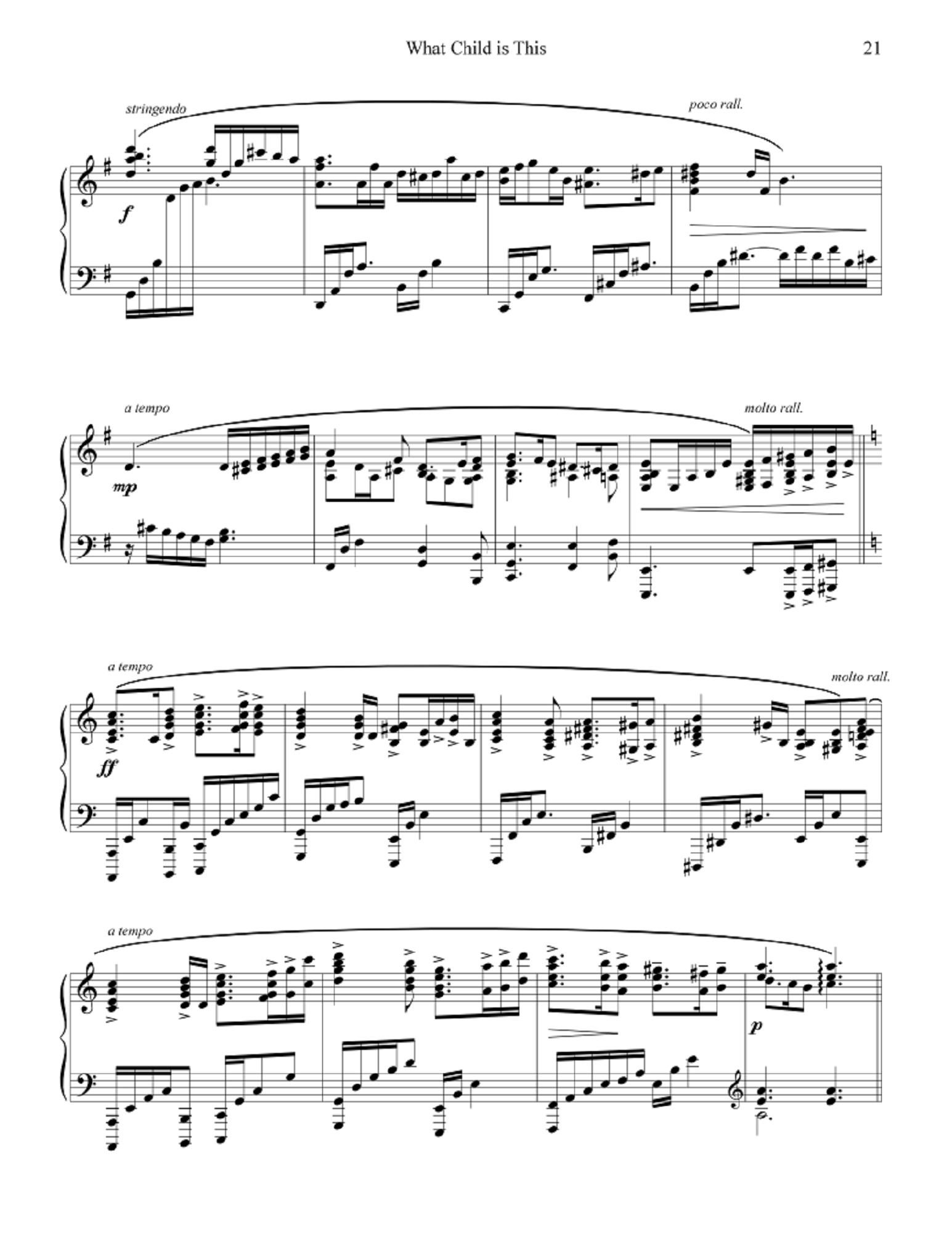 Sacred Christmas II - Daniel Blomberg (Advanced Piano Solos)